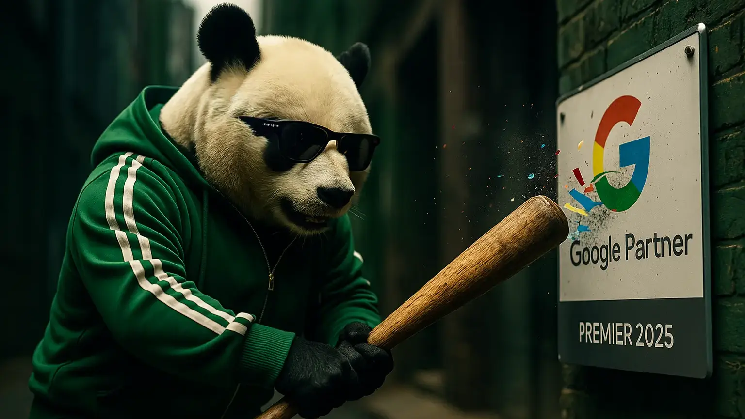 Agencja z odznaką Google Partner – wygląd profesjonalny, brak wyników