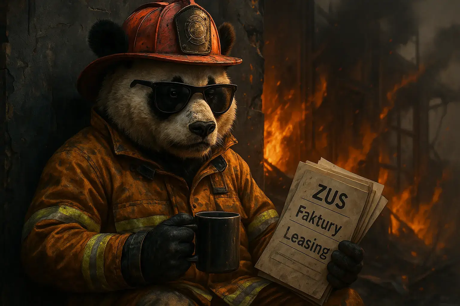 Samotny, wypalony przedsiębiorca siedzący w samochodzie przed domem – symbol zmęczenia, presji i braku balansu między życiem a firmą.